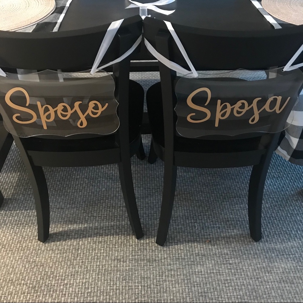 Wedding Chair Signs - Picture 2 of 4